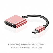 USB Type C Audio Adapter Type-C to 3.5mm Jack Earphone Audio Converter Cable for Samsung S8 Huawei mate 9  LG G5 G6 Xiaomi 6