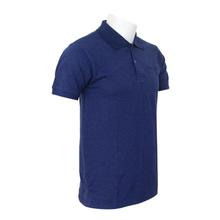 Sparsha Logo Threaded Solid Polo T-Shirt For Men (Navy Blue)