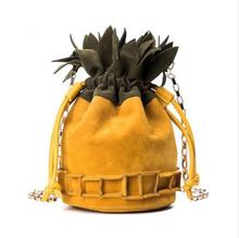 Women Cross Body Pineapple Bucket Bag