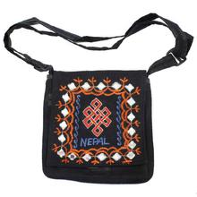 Abstract Embroidered Cotton Bag (Unisex)