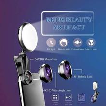 Phone Lens Kit With Selfie Light