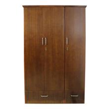 Sunrise Furniture Seesau Wood 4 Door Wardrobe - Walnut