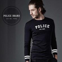 Police F493 Bodysize Full Sleeves T-Shirt For Men- Black