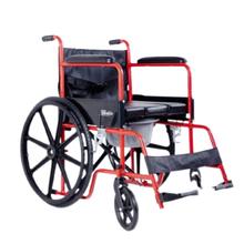 NEOLIFE Companion Commode Wheel Chair With Dual Braking Function Premium Designer Range