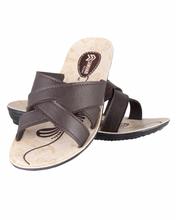 Shikhar Women's Brown Slip On Sandal