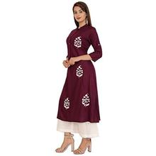 Bright Cotton Kurta Palazzo Set for Women Rayon A-Line