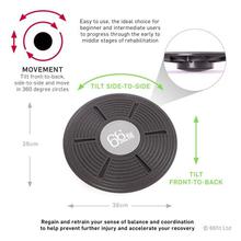 66fit Wobble Balance Board & DVD - Plastic - 36cm