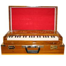 Folding Harmonium With Free Cover - Brown