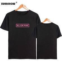 XUANSHOW Modis Oversized T Shirts Female O Neck BlackPink Letter