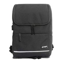 Dark Grey Front Zippered Backpack-Unisex