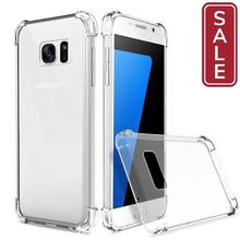 SALE- Shockproof Clear Soft Silicone Armor Case for Samsung S7 Edge