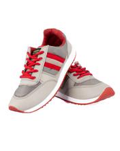 Goldstar Gray & Red Sports, Casual Shoe (039)