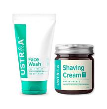 Ustraa Mens Brain Freeze Face Wash and Shaving Cream Gift Set