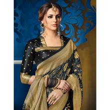 Stylee Lifestyle Blue Banarsi Silk Jacqaurd Saree (1385)