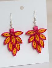 Handmade Flower Design Drop Paper Earrings For Women