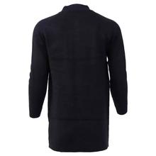 Front Buttoned Woolen Cardigan For Men Navy Blue