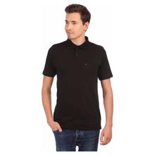 Black Polo T-Shirt For Men - TMF2000