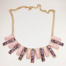 Stone Embellished Necklace For Women (SN_017)- Pink/Purple