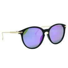 Usupso Concise Opulent Lenses Round Rim Sunglasses for Woman (4711122112035)