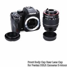 Front Body Cap Rear Lens Cap For Pentax DSLR Cameras K-Mount Lens