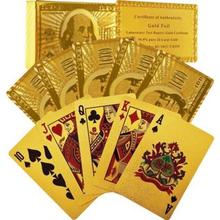 24K Golden Waterproof Playing Cards | 24K Golden Foil Poker Playing Cards With Attractive Golden Box