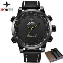 Luxury Brand North Casual Sports Quartz Watch Men Leather Analog