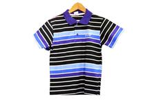 Kids Polo T-shirts Striped Design – Blue/White/Black