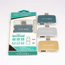 3 in 1 Type-C OTG Combo USB 3.0 Micro SD Memory Card Reader