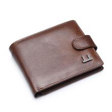 Genuine Leather Men Wallets With Coin Pocket Brown Wallet