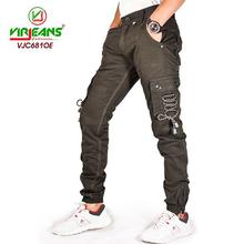 Virjeans Cotton Box Joggers (Zipper Bottom) (VJC 681) Olive