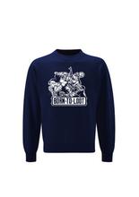 PUBG BLUE SWEATSHIRT BORN TO LOOT DESIGN FOR MEN