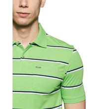 Peter England Men's Striped Regular Fit Polo