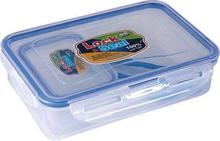 Ski Lock & Seal 800Ml + 125Ml Plastic Lunch Tiffin Box (Clear)