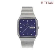 Titan 139SM04 Karishma Blue Dial Analog Watch For Men- Grey/Blue