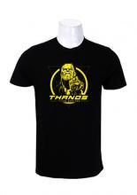 Wosa - Thanos Titan Print Black T-shirt For Men