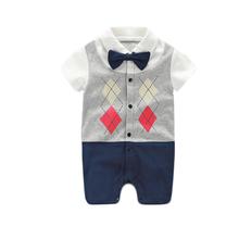 Baby boy full moon gentleman suit dress- HF-549