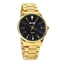 Bolano Black Dial Golden Analog Watch For Men