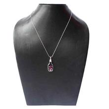 Silver Bottle Designed Chain Pendant For Women