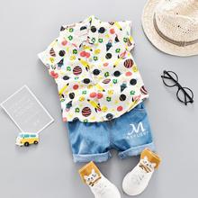 Summer Baby Boys Print Clothes Sets Children Clothing