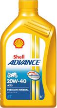Shell Advance AX5 Mineral Engine Oil – 1 Ltr Pack