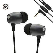 WK Design WI120 Supre Bass Wired In-ear Earphone Metal Stereo Sound Hifi Headset with HD Mic