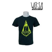 Green Momo Printed Round Neck T-Shirt For Men