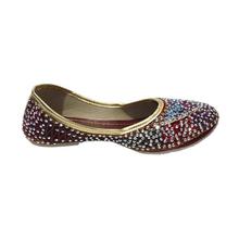 Multi-color Beaded Khussa Shoe For Women