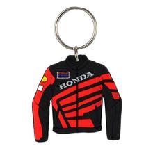 Red/Black Honda Jacket Modeled Key Ring