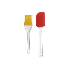 Aafno Pasal Bulfyss Silicone Basting Spatula and Brush Kitchen Oil Cooking Baking (Random Color) - Single Piece