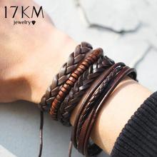 17KM Vintage Multiple Charm Bracelets Set For Men Woman