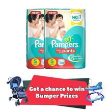 Pampers New Diapers Pants Monthly Pack, Small (120 Count)