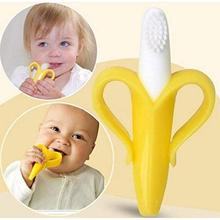 Silicone Banana Shaped Toothbrush For Baby