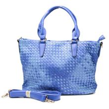 Blue Crisscross Handbag