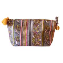 Multicolored Elephant Printed Pouch Bag For Women